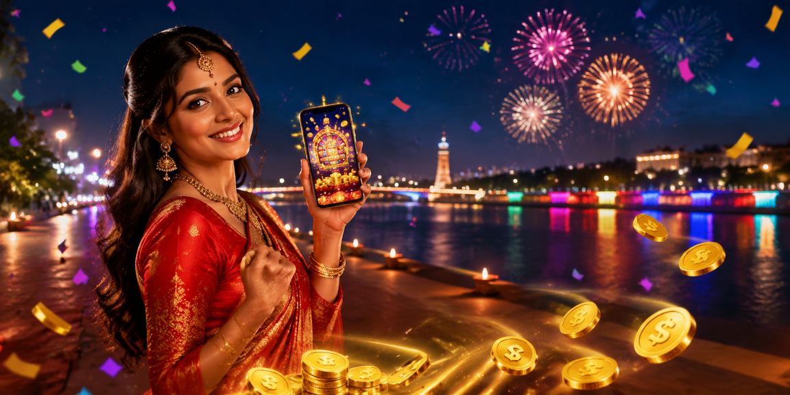 Indian slots jackpot coins and gaming interface on mobile